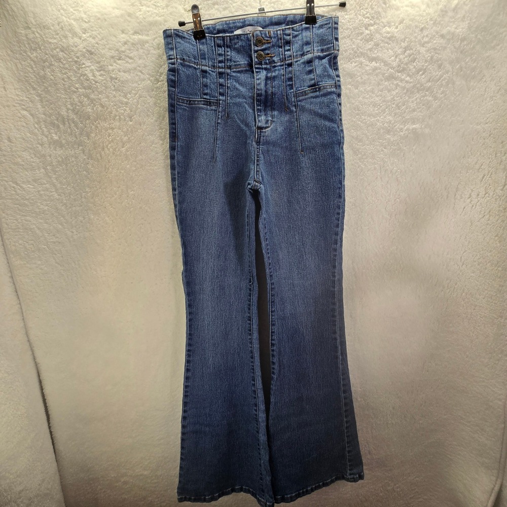 Vanilla‎ Star Flare Jeans Womens 3 w26 Stretch High Waist Jeans Retro Y2K Denim